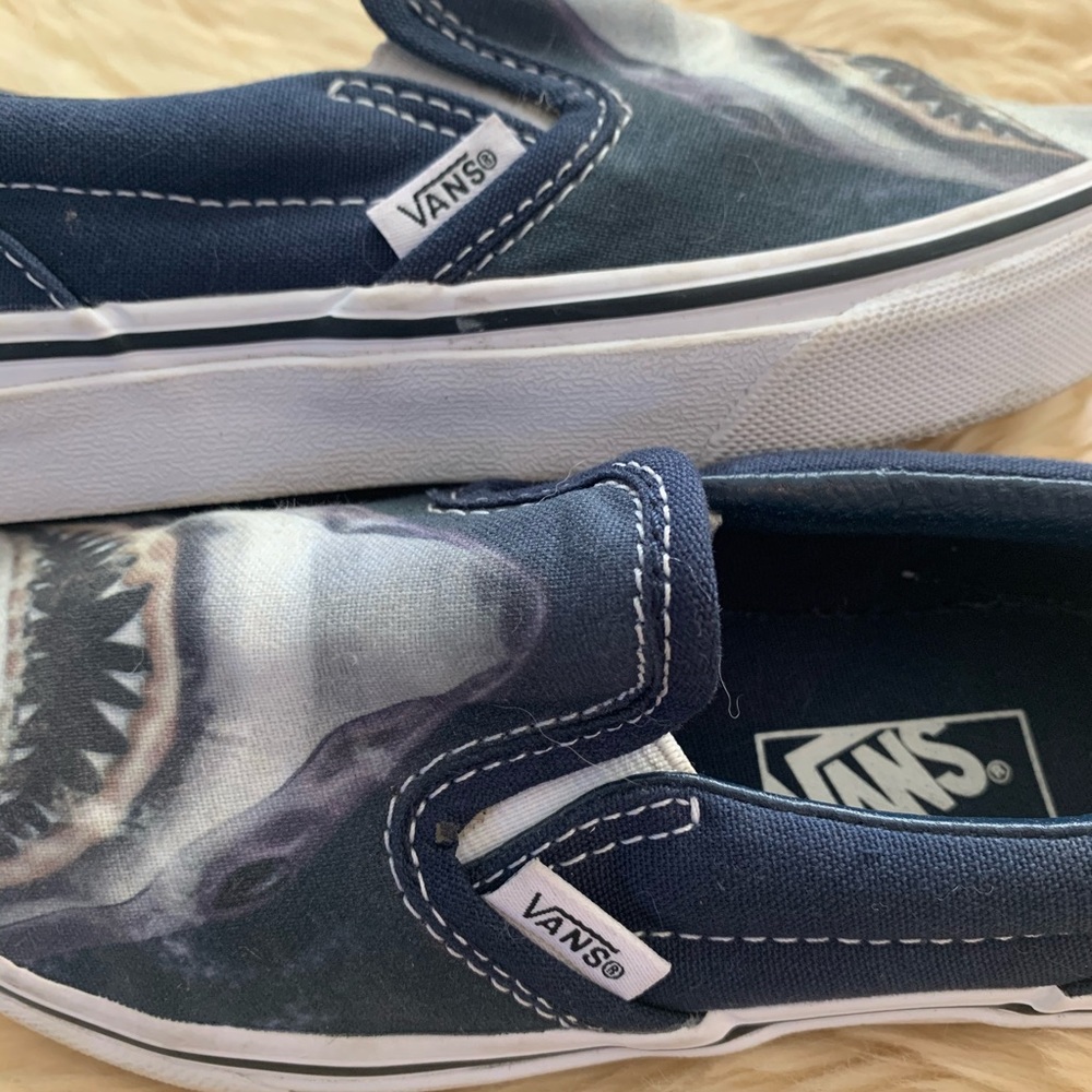 New! Shark or Jaws Slip-On Vans